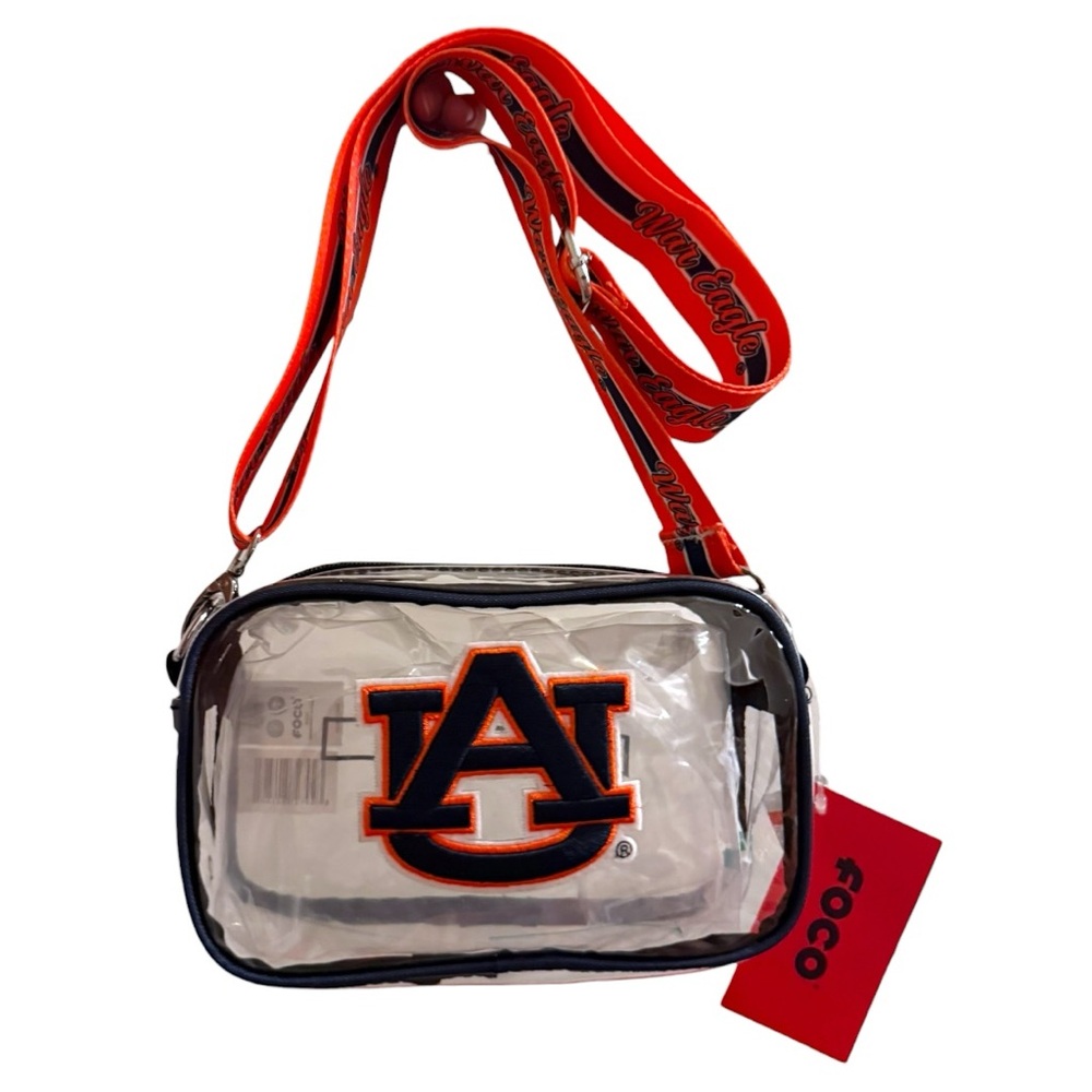 Auburn Tigers Clear Stadium Bag FOCO NCAA Crossbody Purse - Picture 2 of 6